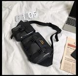 3-Piece PVC Fanny Pack Money Belt Bag for Men