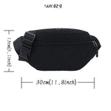 Funny Printing Waist Bag Shoulder Chest Bags for Men Women