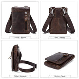 Leather Waist Packs Pack Belt Bag Phone Pouch Bags Travel Waist Pack Male Waist