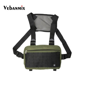Punk Style Tactical Chest Rig Bag Hip Hop Streetwear Men Messenger Shoulder Bags