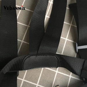 Plaid Chest Bag Kanye West Hip Hop Streetwear Men Tactical Vest