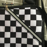 Plaid Chest Bag Kanye West Hip Hop Streetwear Men Tactical Vest