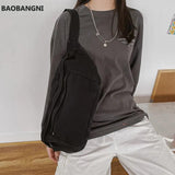 Casual Solid Fanny pack Waist Bag Large capacity Unisex Crossbody Chest Bags