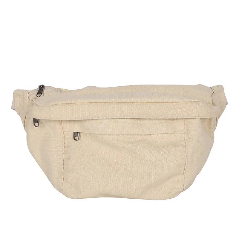 Casual Solid Fanny pack Waist Bag Large capacity Unisex Crossbody Chest Bags