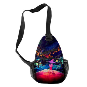 Harajuku Midnight Gospel 3D Print Chest Bag