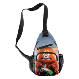 3D Print Red Crossbody Chest Bag Waterproof Boys/Girls Travel Shoulder Bag