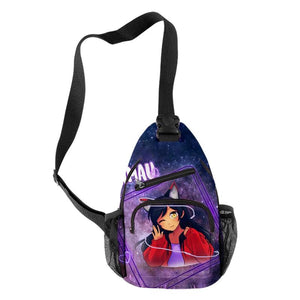 Harajuku Aphmau 3D Print Chest Bag Waterproof Crossbody Streetwear Shoulder Bag