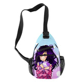 Harajuku Aphmau 3D Print Chest Bag Waterproof Crossbody Streetwear Shoulder Bag