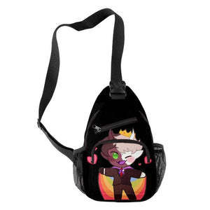 Cartoon Ranboo 2 Crossbody Chest Bags Oxford Waterproof Boys/Girls