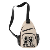 Harajuku Maneskin 3D Print Chest Bags Waterproof Shoulder Bags