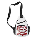 Harajuku Maneskin 3D Print Chest Bags Waterproof Shoulder Bags