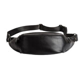 PU Leather Men Belt Bag Waterproof Crossbody Chest Bag