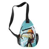 Harajuku 7 Sins 3D Print Chest Bag Oxford Waterproof Outdoor Shoulder Bag