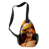 Harajuku 7 Sins 3D Print Chest Bag Oxford Waterproof Outdoor Shoulder Bag