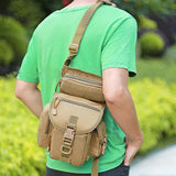 Men's Camo Drop Leg Bag Utility Waist Belt Pack