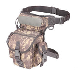 Men's Camo Drop Leg Bag Utility Waist Belt Pack