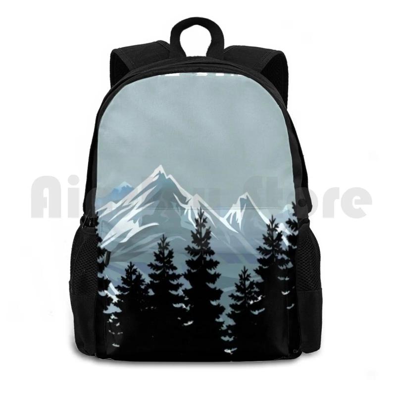 Vintage Skiing Poster Outdoor Sports Bag