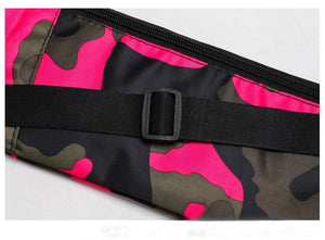 Dark Grain Camo Bum Bag Canvas Fanny Pack