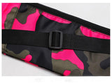 Dark Grain Camo Bum Bag Canvas Fanny Pack