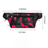 Dark Grain Camo Bum Bag Canvas Fanny Pack