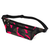 Dark Grain Camo Bum Bag Canvas Fanny Pack