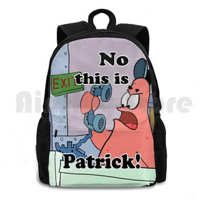 Outdoor Hiking Backpack Squidward Cartoon Funny Sponge Star Patric