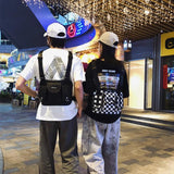 Men Multicolor Chest Rig Functional Tactical Cross Waist Bag