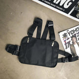 Men Multicolor Chest Rig Functional Tactical Cross Waist Bag