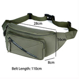 Oxford Waterproof Waist Bag Fanny Pack Chest Shoulder Outdoor Travel Unisex