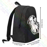 Skeleton Worship Satan & GF? Large Capacity Backpack Bookbag