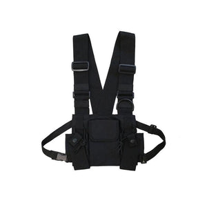 Unisex Couple Chest Bag Nylon Chest Rig Bag Vest Hip Hop Multifunctional