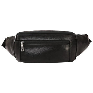 Men Waist Bag Fanny Pack Leather Running Waterproof Hiking Traveling