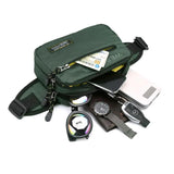 Outdoor Casual Waist Bags Waterproof Nylon Fanny Pack Men Multilayer Phone Pouch