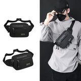 Outdoor Casual Waist Bags Waterproof Nylon Fanny Pack Men Multilayer Phone Pouch