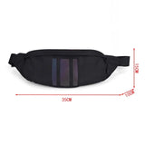 Reflective Chest Bag for Men Waist Bag Canvas Fanny Pack Male