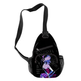 Harajuku 3D Print Chest Bag Oxford Waterproof Crossbody Streetwear Shoulder Bags