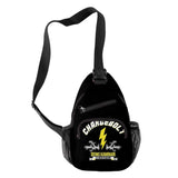 Harajuku Denki Kaminari 3D Print Chest Bag Oxford Waterproof Streetwear