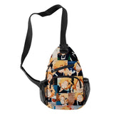 Harajuku Denki Kaminari 3D Print Chest Bag Oxford Waterproof Streetwear