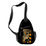 Harajuku Denki Kaminari 3D Print Chest Bag Oxford Waterproof Streetwear