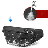 Men Waist Bag Grey Functional Large Belt Pouch Phone Fanny Travel Hip