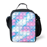 Colorful Push Bubble 3D Printed Picnic Lunch Box Tote Bag