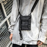 Men Small Square Shoulder Bag Mini Hip Hop Style Casual Crossbody Bag