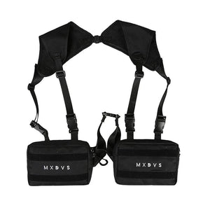 Men's Tactical Chest Bag Vest Hip-Hop Style Multi-functional Chest Rig