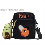 HOT Chainsaw Man Pochita Backpack Anime Small Square Bag