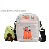 HOT Chainsaw Man Pochita Backpack Anime Small Square Bag