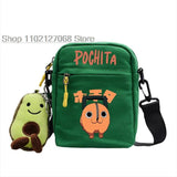 HOT Chainsaw Man Pochita Backpack Anime Small Square Bag