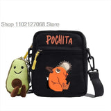 HOT Chainsaw Man Pochita Backpack Anime Small Square Bag