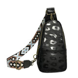 Leopard Print Crossbody Bag Small Solid Chest Bag for Her