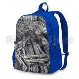 Vintage London Picadilly Tube Outdoor Hiking Backpack