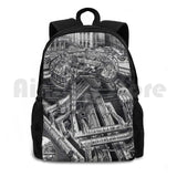 Vintage London Picadilly Tube Outdoor Hiking Backpack